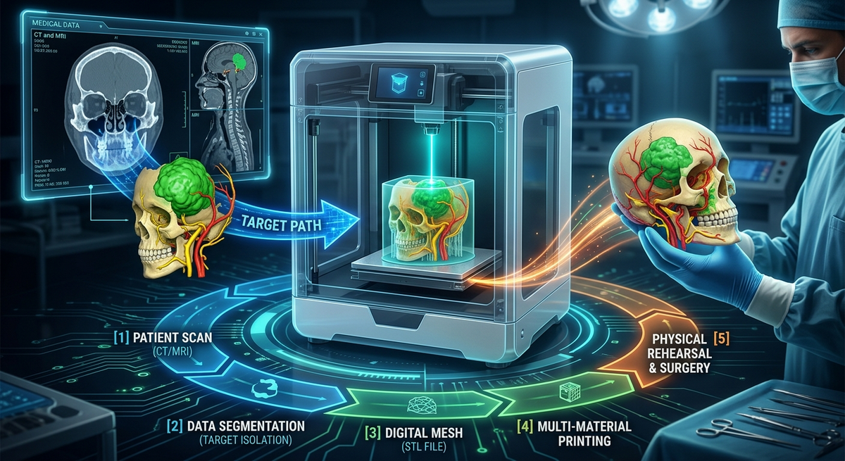 From Scan to Surgery: How Custom CT and MRI 3D-Printed Models Are Transforming Surgical Planning