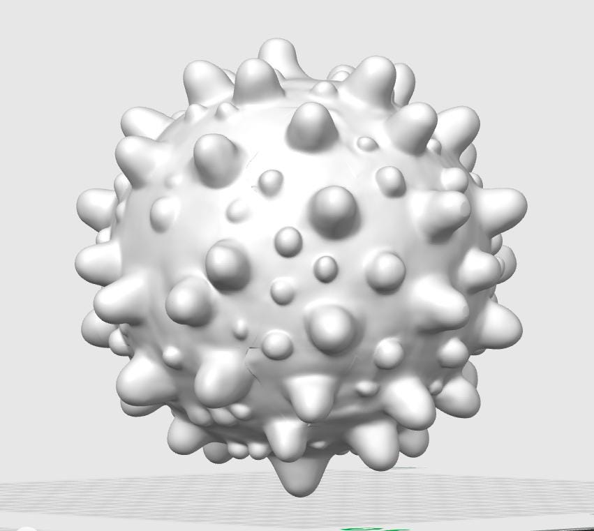 Anatomical White Blood Cell Model | Leukocyte Sculpture | Immunology Education Display | Professional Biology Medical Decor