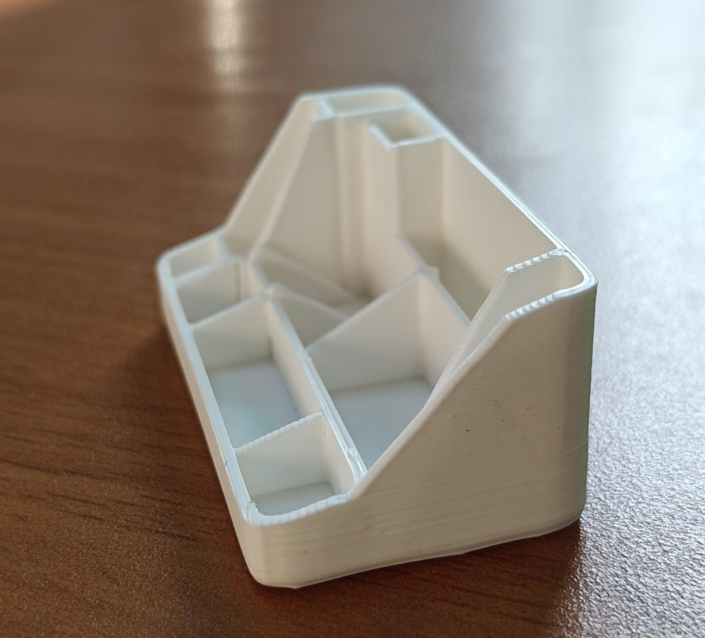 Minimalist Desktop Organizer Tray | 170mm Tech Station, Office Desk Accessory