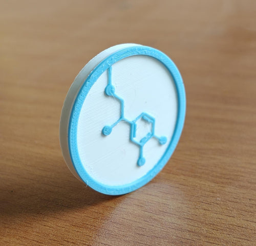 Adrenaline Molecule Coasters | Heat-Resistant PETG | Medical Gift Set