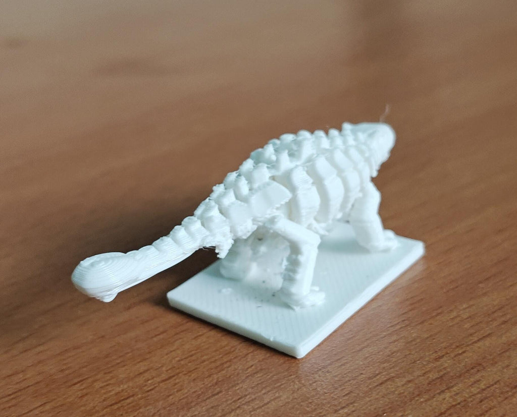 Minimalist Ankylosaurus Skeletal Model | HD Armored Dinosaur Sculpture | Paleontology Desk Decor | Museum-Style Prehistoric Collectible