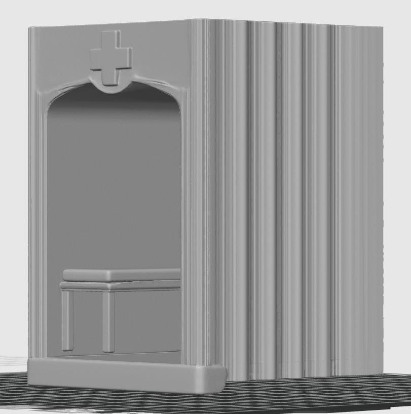 Medical Clinic Book Nook Shelf Insert | Miniature Examination Room Diorama, Physician Gift