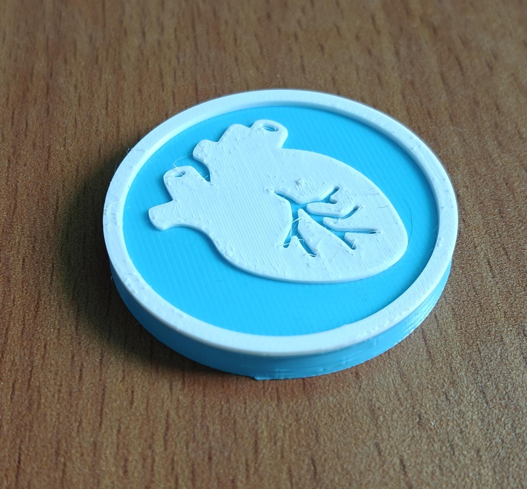 Anatomical Heart Coaster Set | Pack of 5 | 100mm Heat-Resistant PETG