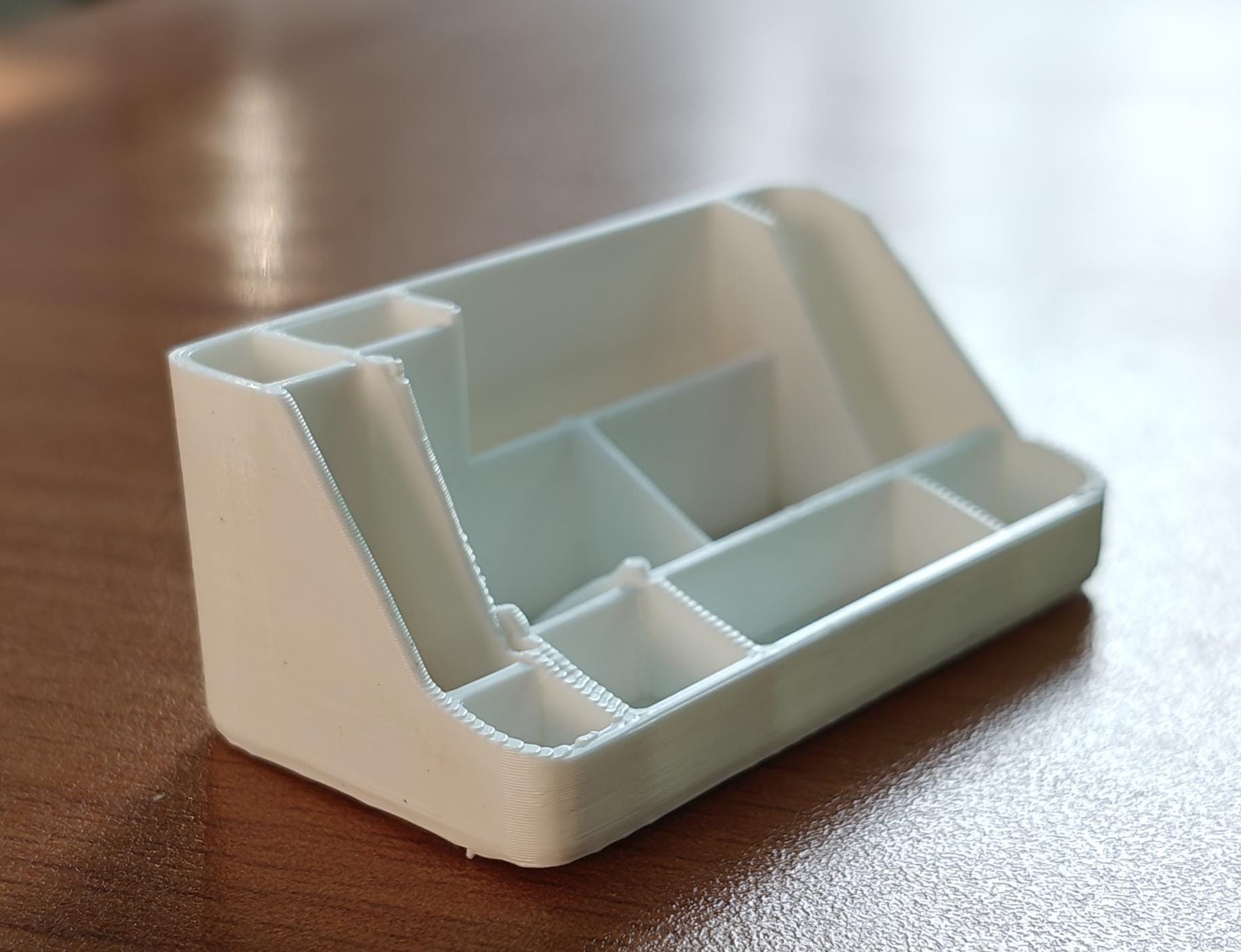 Minimalist Desktop Organizer Tray | 170mm Tech Station, Office Desk Accessory