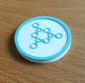 Melamine Molecule Coaster Set | Pack of 5 | 100mm Heat-Resistant PETG