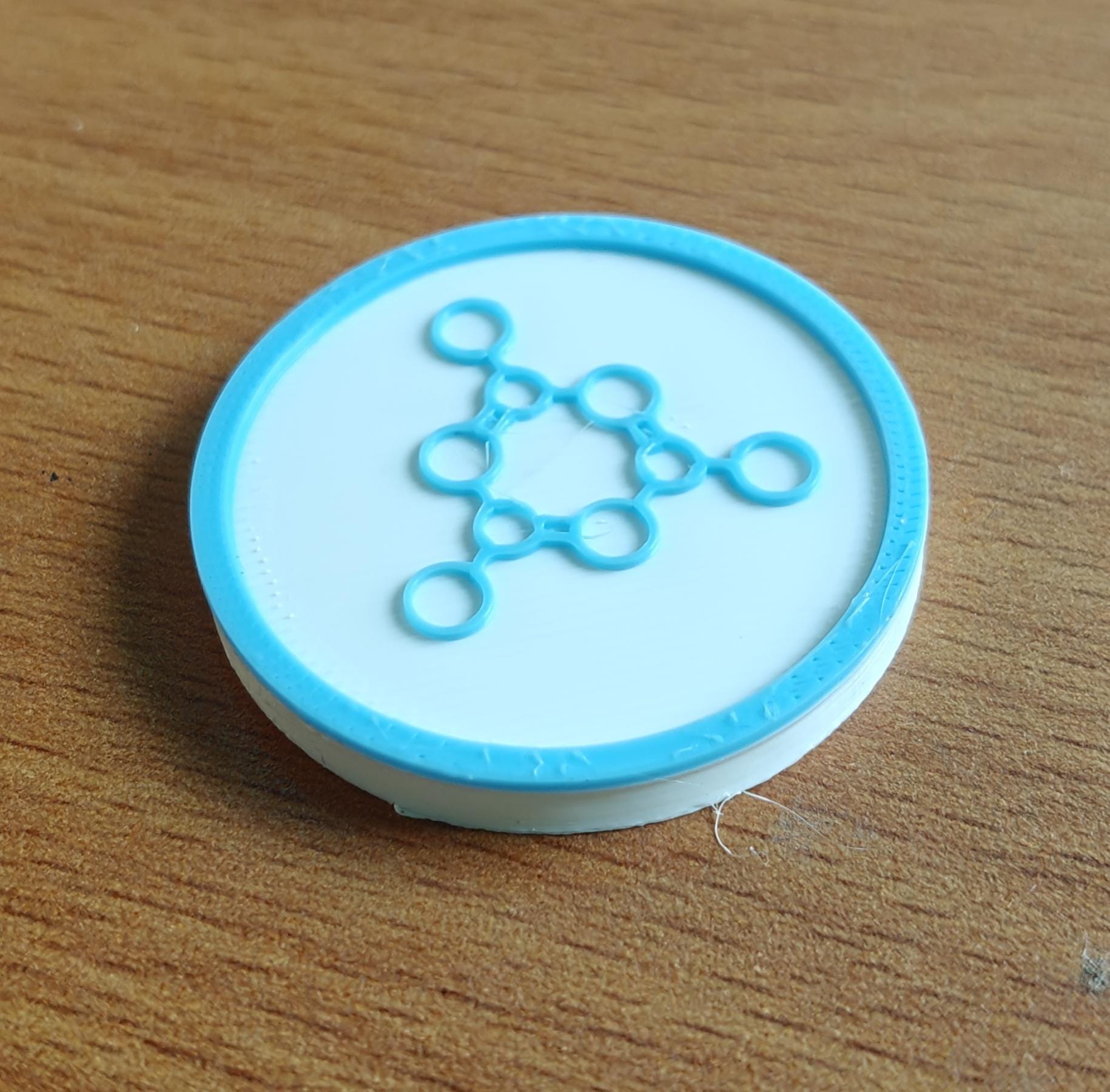 Melamine Molecule Coaster Set | Pack of 5 | 100mm Heat-Resistant PETG