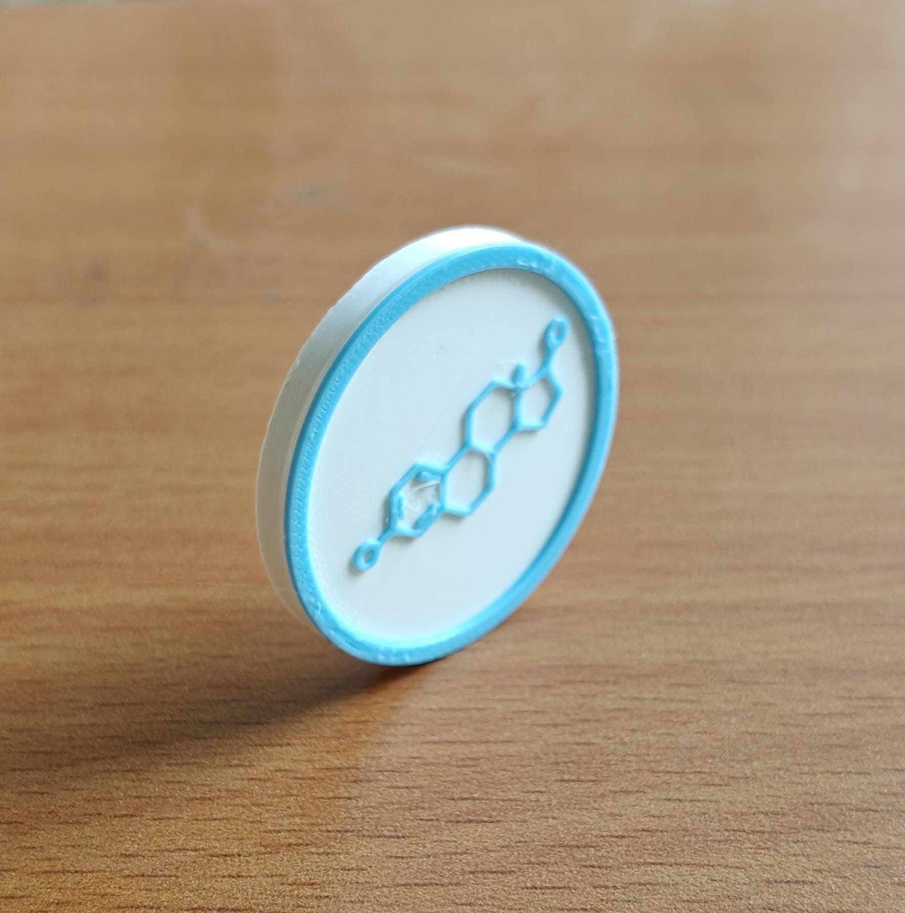 Estrogen Molecule Coaster Set | Pack of 5 | 100mm Heat-Resistant PETG