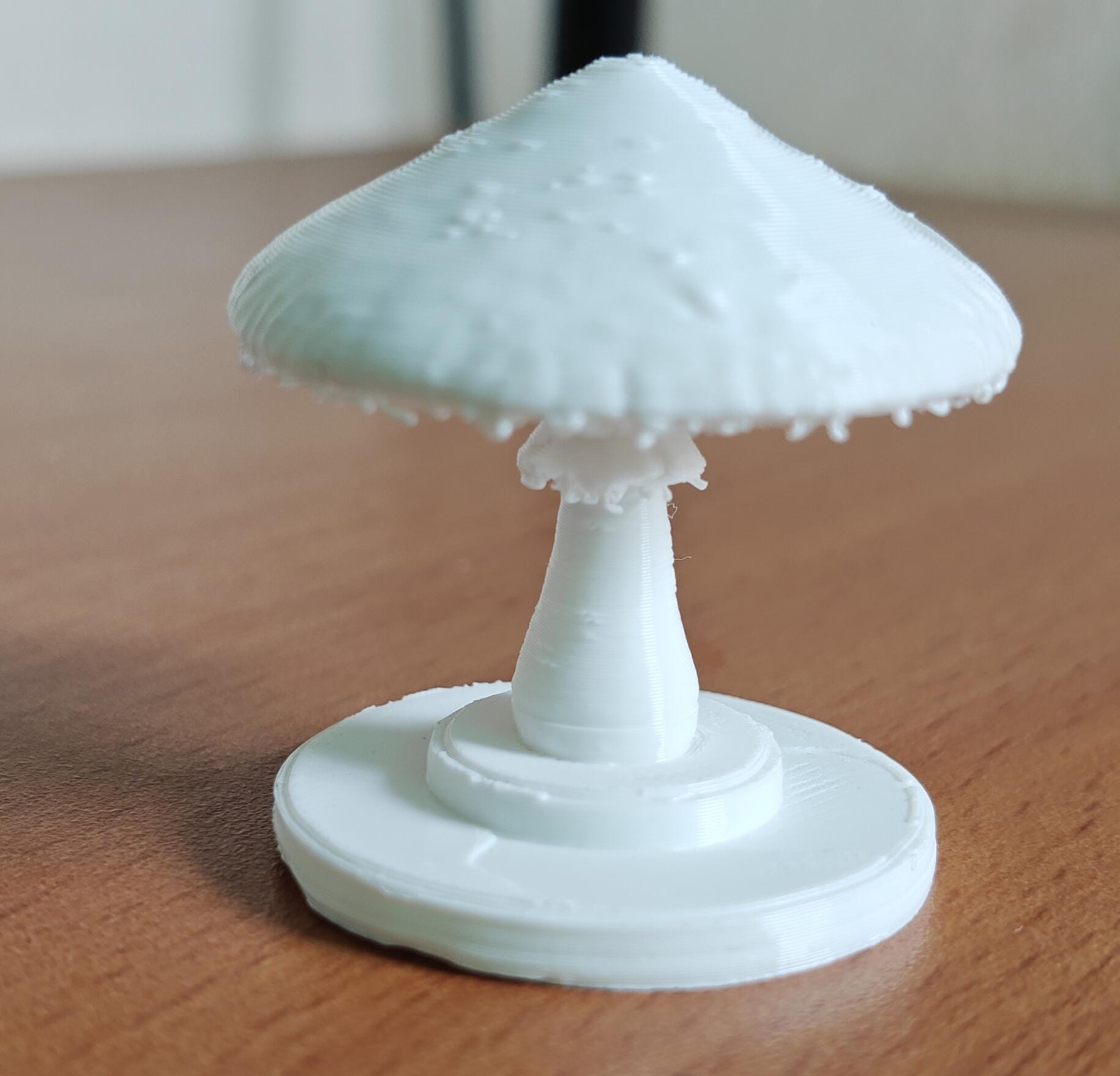 100mm Parasol Mushroom Sculpture | Macrolepiota procera Fungal Model, Mycology Gift
