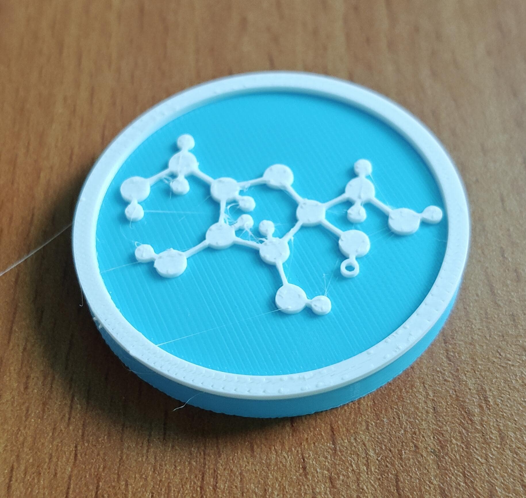 Fructose Molecule Coasters | PETG Science Decor, Pack of 5