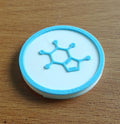 Caffiene Molecule Coaster Set | Pack of 5 | Engineers and Chemistry Professional Gifts