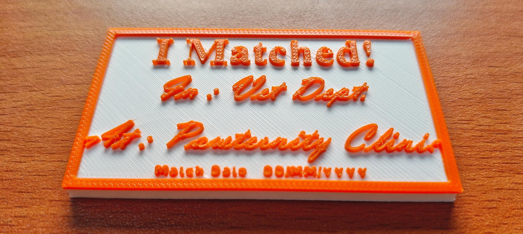 Personalized Match Day Sign | Future Doctor Photo Prop (2026)