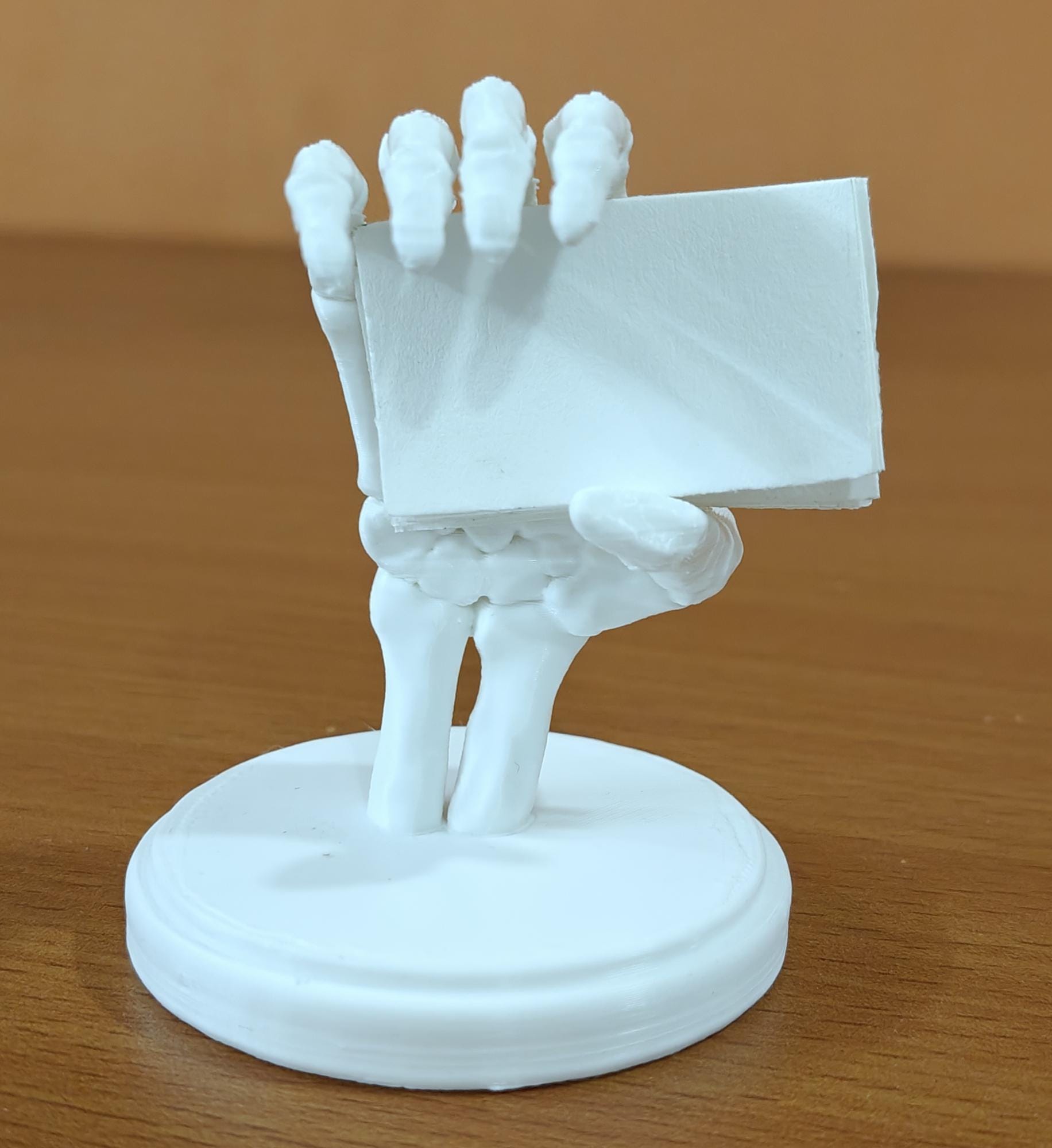 Skeleton Hand Business Card Holder | Anatomical Desk Decor, PETG/PLA+