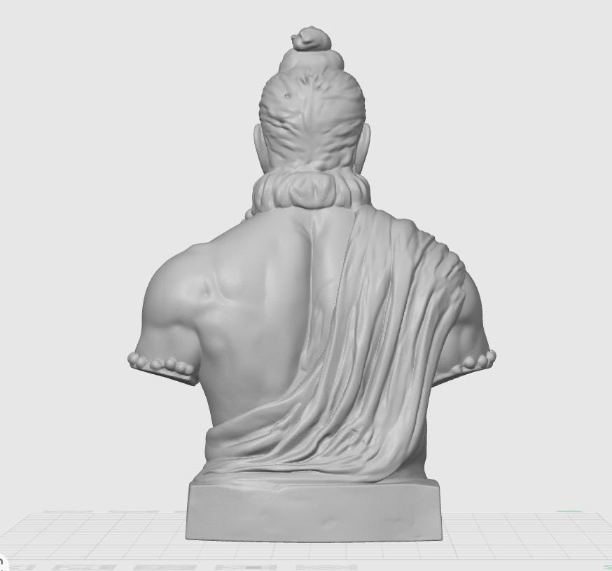 Sushruta Bust Statue – Father of Surgery, Indian Physician Sculpture (PLA+ Print)