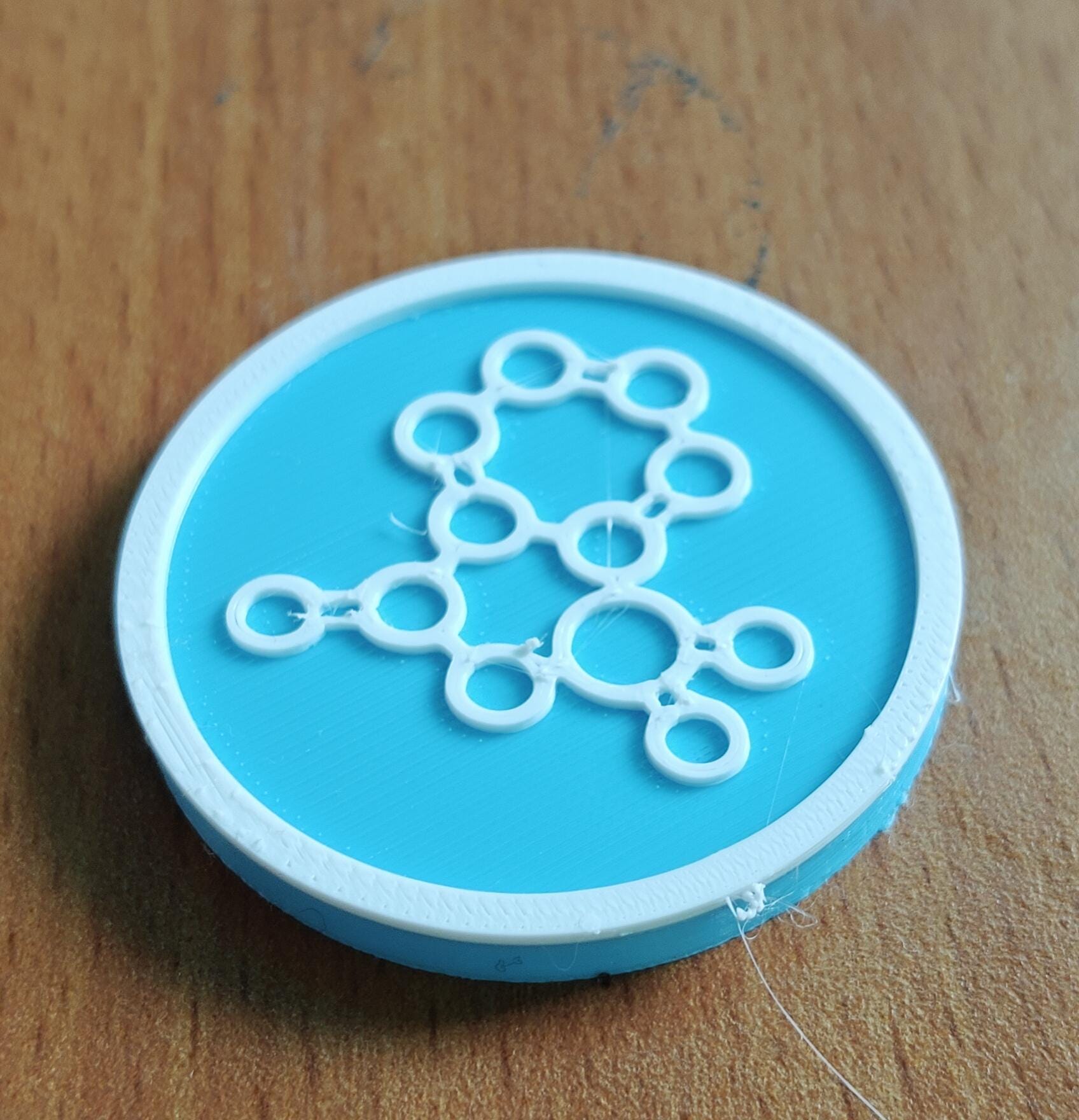 Saccharine Molecule Coasters | PETG Science Decor Set (5)