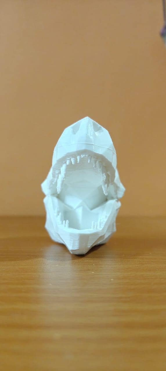 Geometric T-Rex Skull | Low Poly Dinosaur Art | Prehistoric Desk Decor | Modern T-Rex Fossil Sculpture