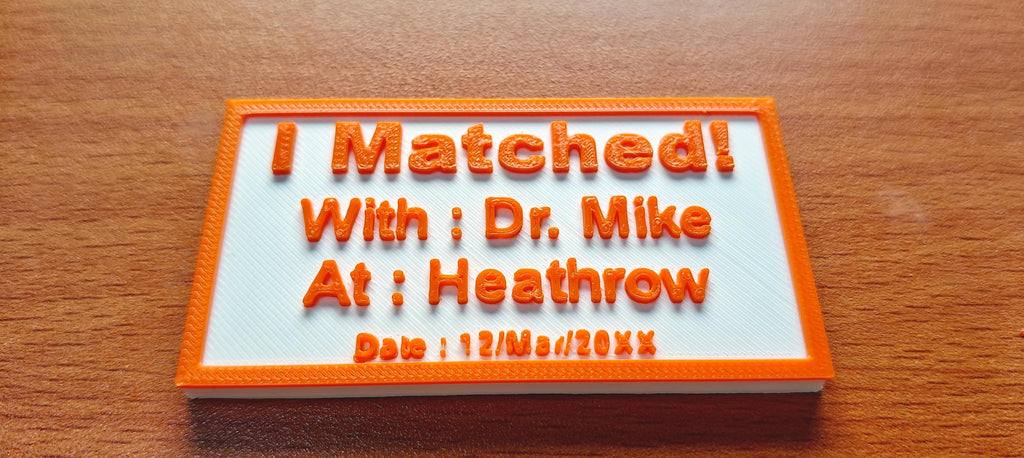 Personalized Match Day Sign | Future Doctor Photo Prop (2026)