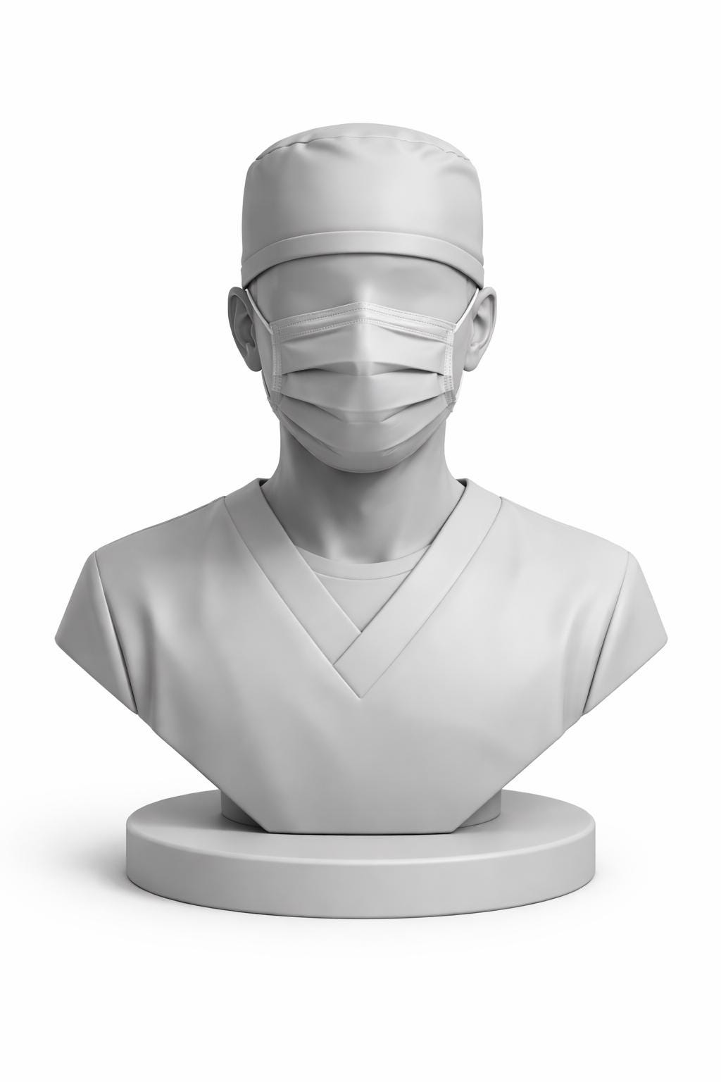Miniature Surgeon Bust | Operative Professional Desk Decor | Surgical Specialist Sculpture | Residency & Fellowship Graduation Gift