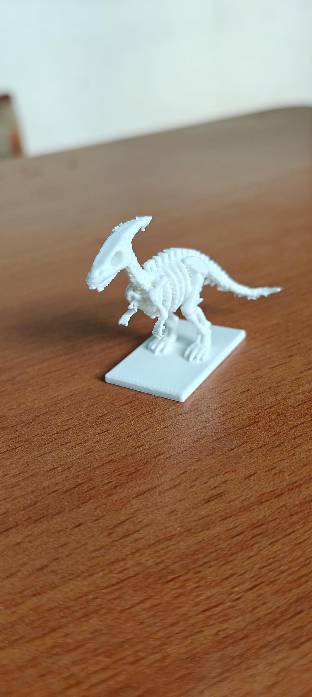 Minimalist Parasaurolophus Skeletal Gift| Iconic Crested Dinosaur Sculpture | Paleontology Office Decor | Modern Museum-Style Collectible
