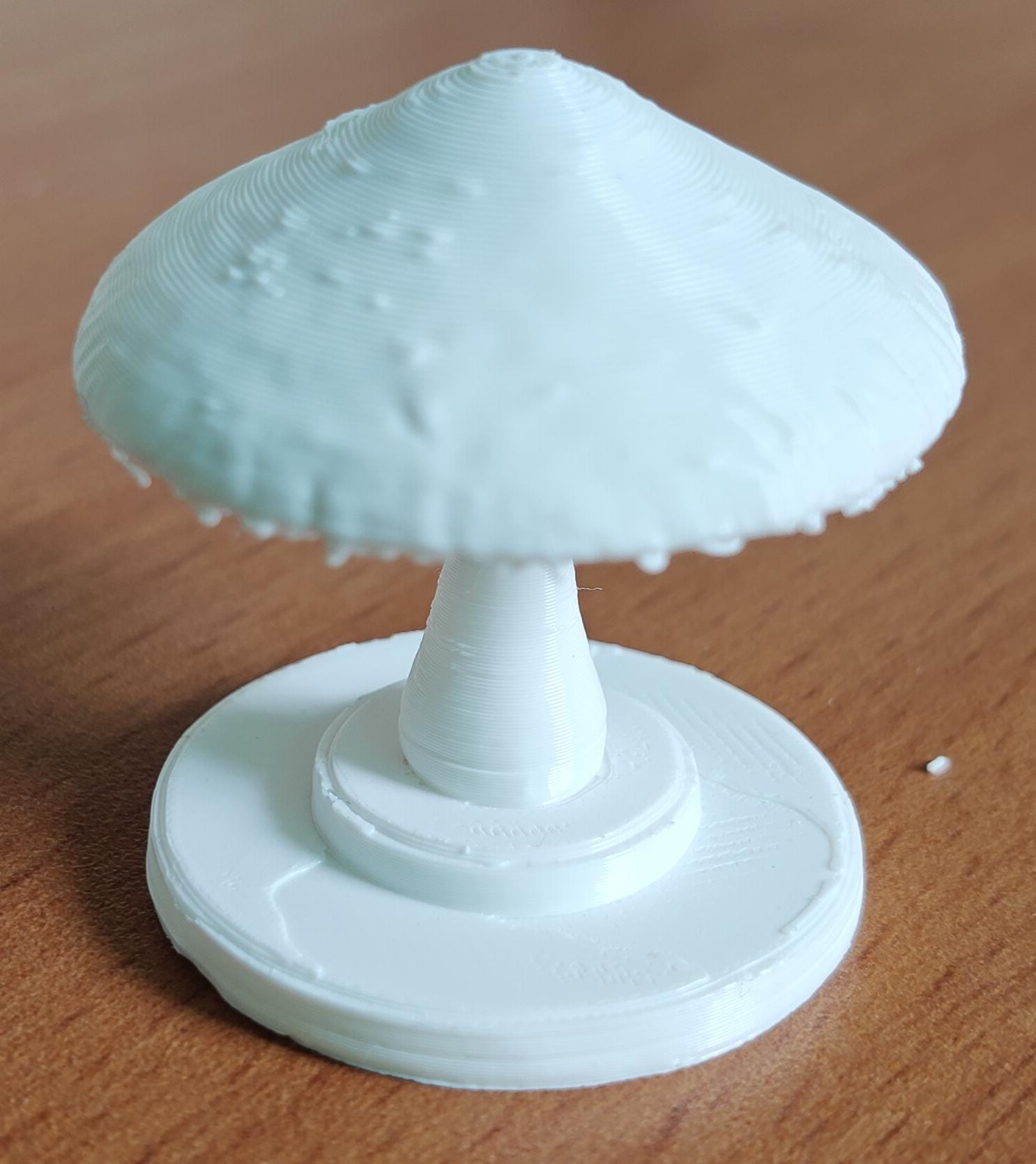 100mm Parasol Mushroom Sculpture | Macrolepiota procera Fungal Model, Mycology Gift