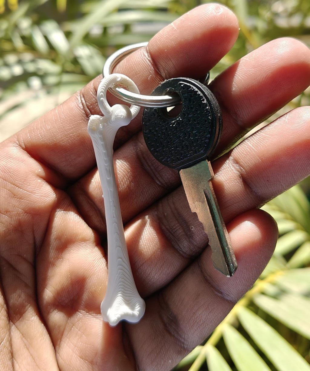 Anatomical Femur Keychain | 30mm Osteology Accessory | Medical Student & Orthopedic Gift | Lightweight Everyday Carry
