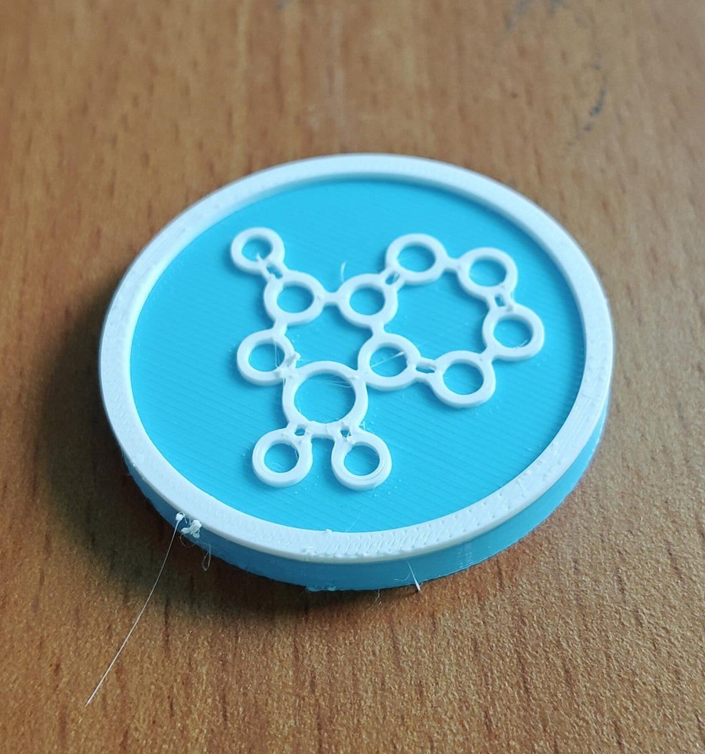 Saccharine Molecule Coasters | PETG Science Decor Set (5)