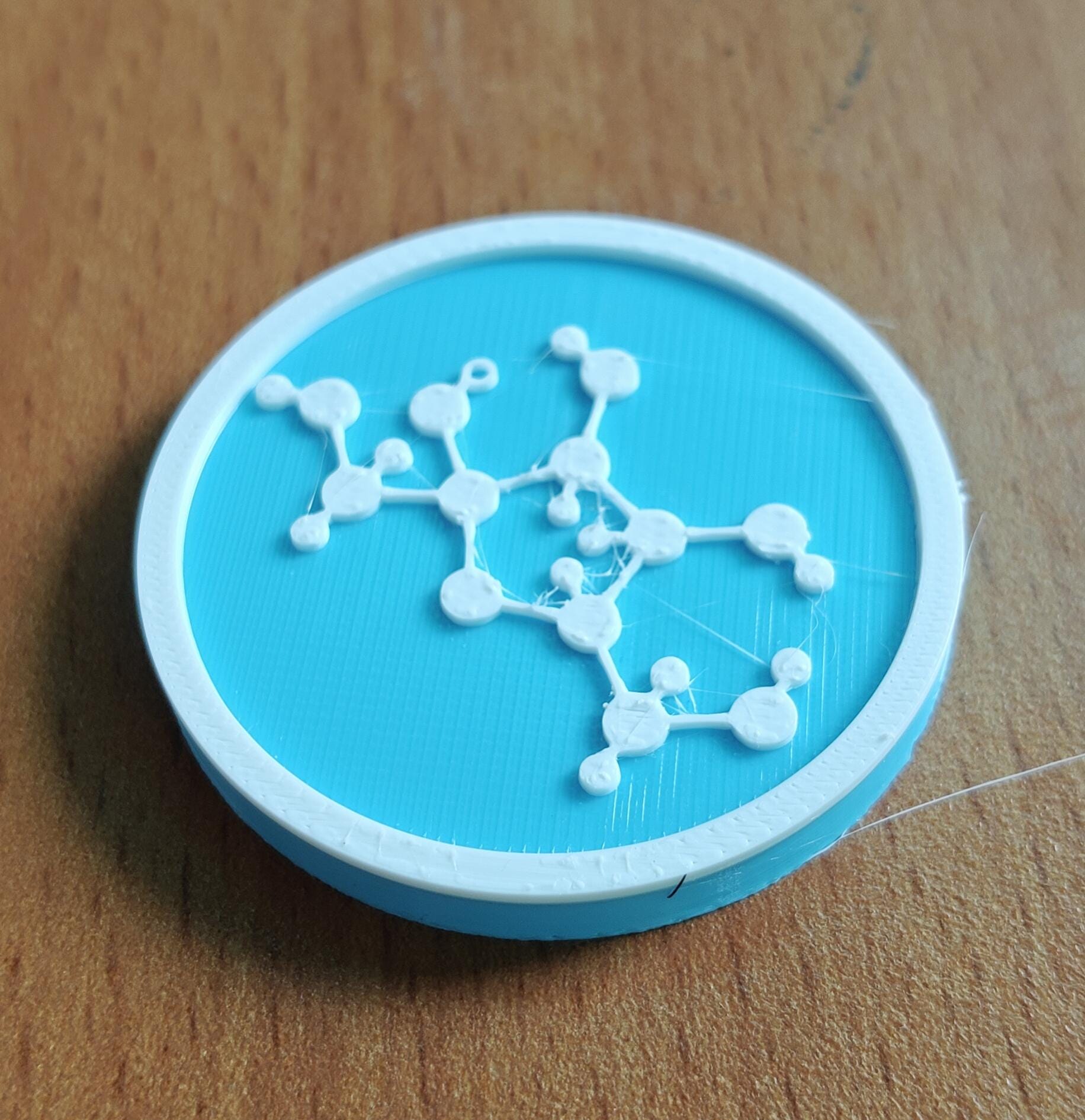 Fructose Molecule Coasters | PETG Science Decor, Pack of 5