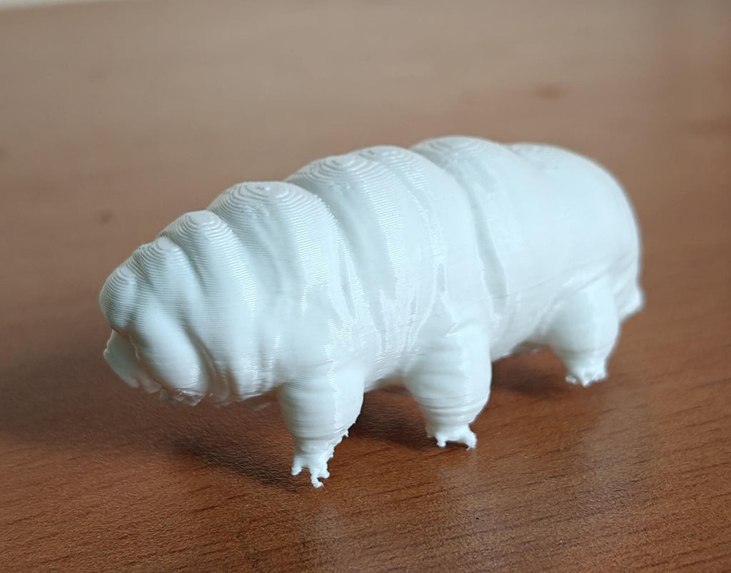 Giant Tardigrade Sculpture | Realistic Water Bear Scientific Model, 175mm Desk Art