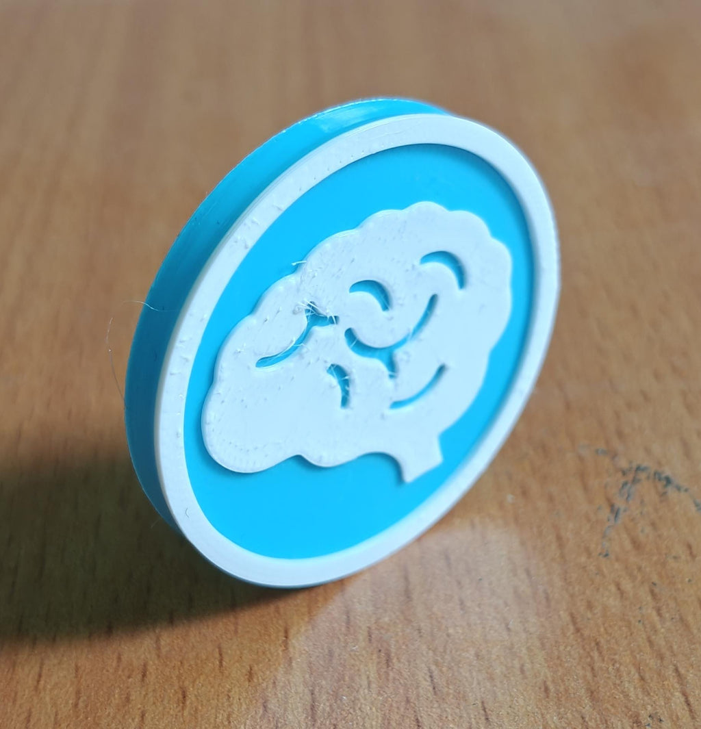Brain Coaster Set | Pack of 5 | 100mm Heat-Resistant PETG