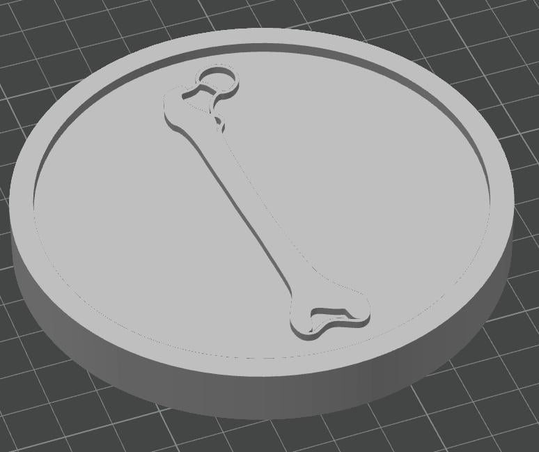 Femur Bone Coaster Set | Pack of 5 | 100mm Heat-Resistant PETG