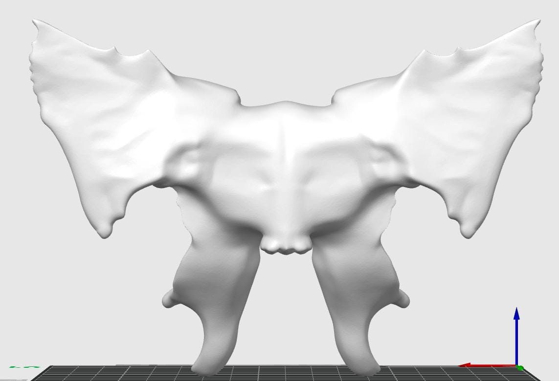 1:1 Scale Sphenoid Bone Model | Human Skull Anatomy Specimen, Medical Education Cranial Bone Study
