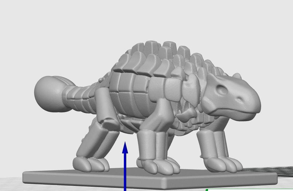 Minimalist Ankylosaurus Skeletal Model | HD Armored Dinosaur Sculpture | Paleontology Desk Decor | Museum-Style Prehistoric Collectible