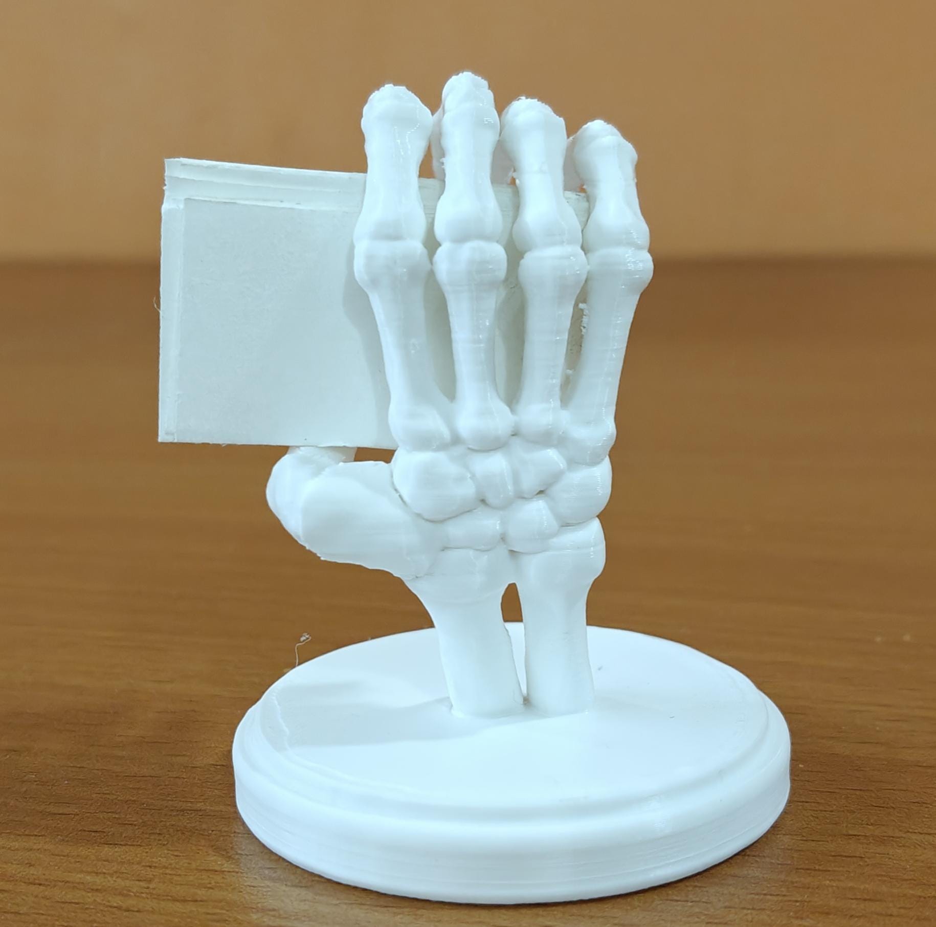 Skeleton Hand Business Card Holder | Anatomical Desk Decor, PETG/PLA+