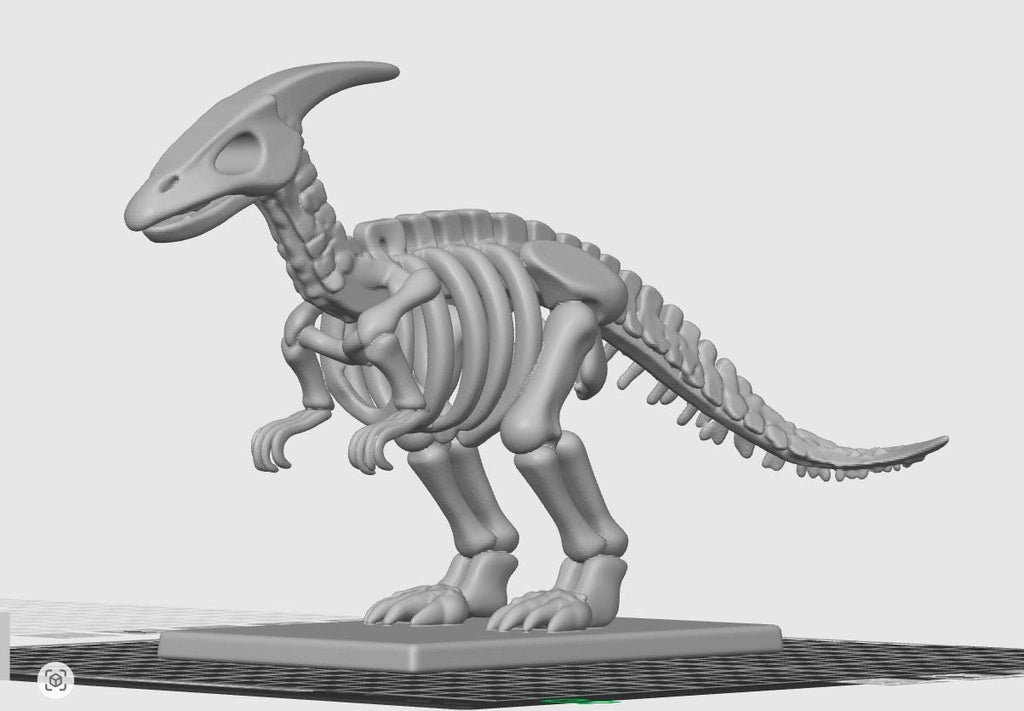 Minimalist Parasaurolophus Skeletal Gift| Iconic Crested Dinosaur Sculpture | Paleontology Office Decor | Modern Museum-Style Collectible
