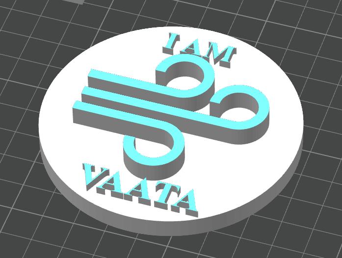 Custom Ayurvedic "Vata Prakriti" Dual-Tone Badge | Wellness Professional ID Accessory | Personalized Dosha Personality Gift