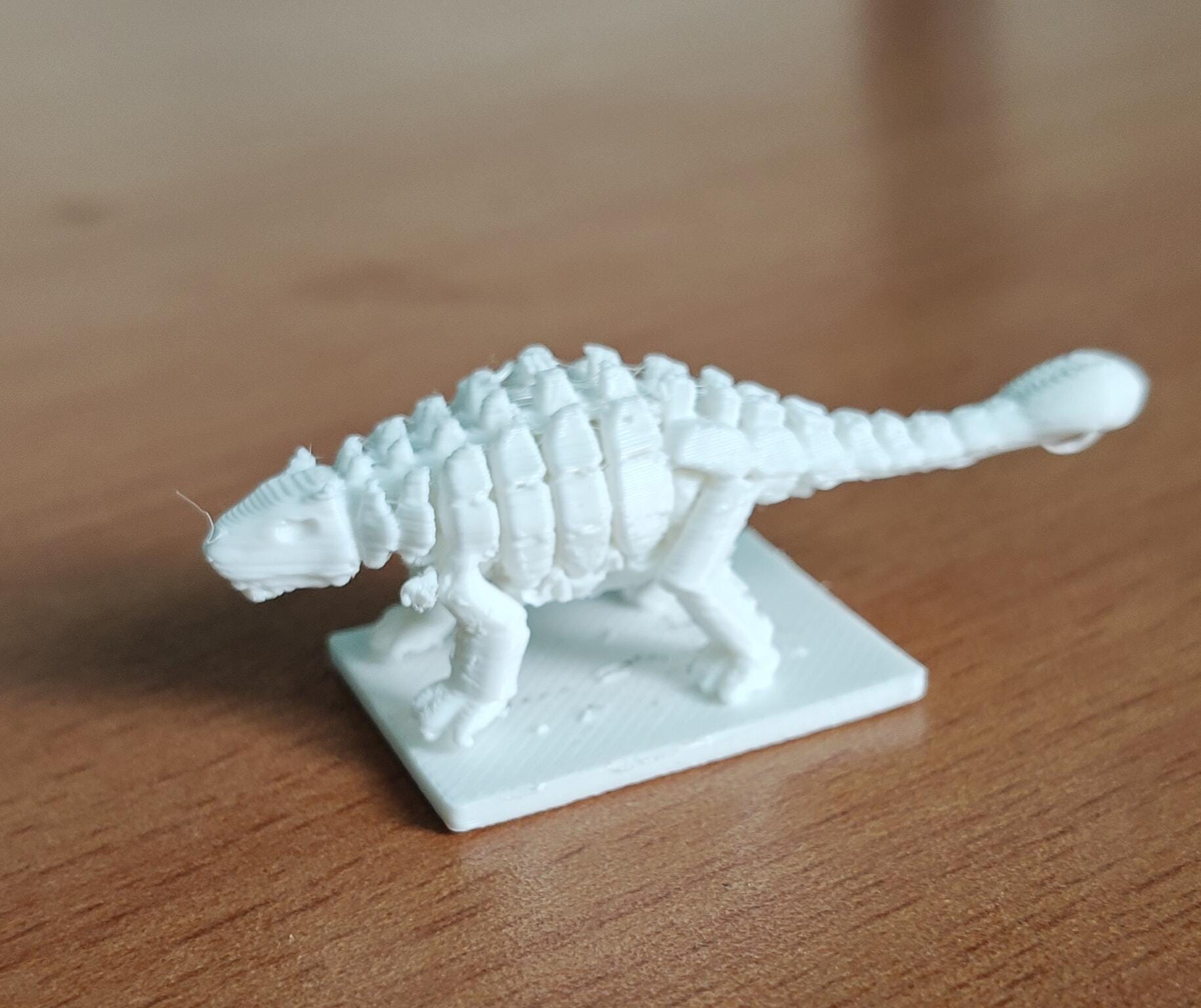 Minimalist Ankylosaurus Skeletal Model | HD Armored Dinosaur Sculpture | Paleontology Desk Decor | Museum-Style Prehistoric Collectible