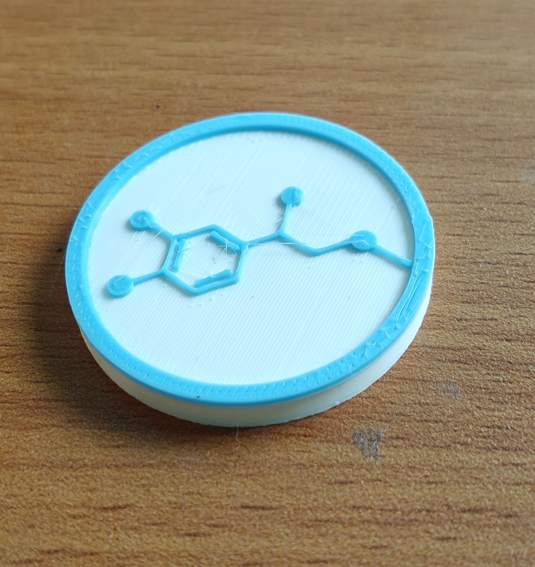 Adrenaline Molecule Coasters | Heat-Resistant PETG | Medical Gift Set