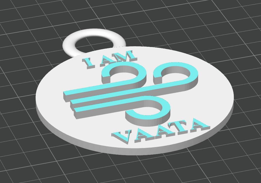 Custom Ayurvedic "Vata Prakriti" Dual-Tone Keychain | Wellness Professional ID Accessory | Personalized Dosha Personality Gift