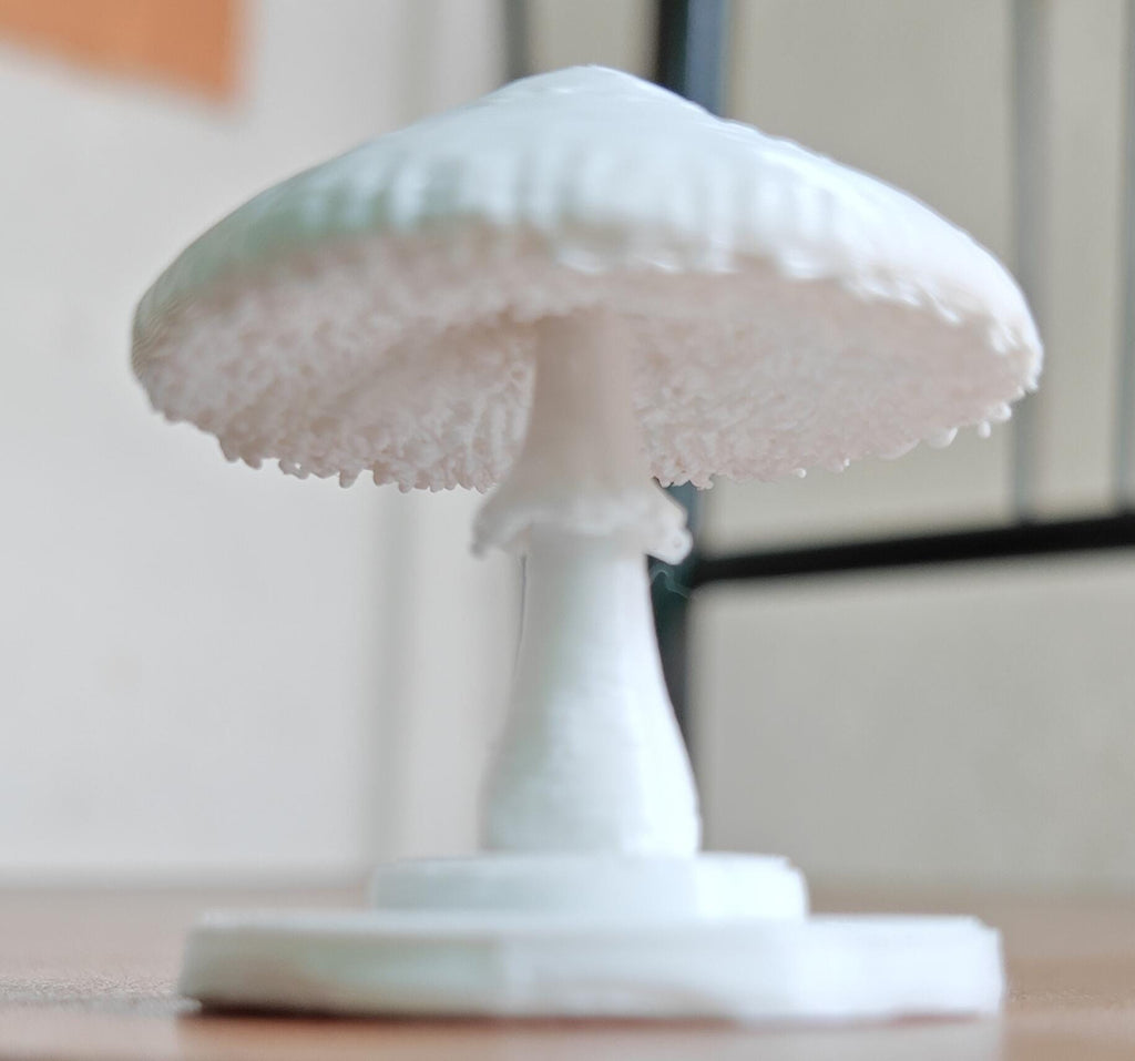 100mm Parasol Mushroom Sculpture | Macrolepiota procera Fungal Model, Mycology Gift