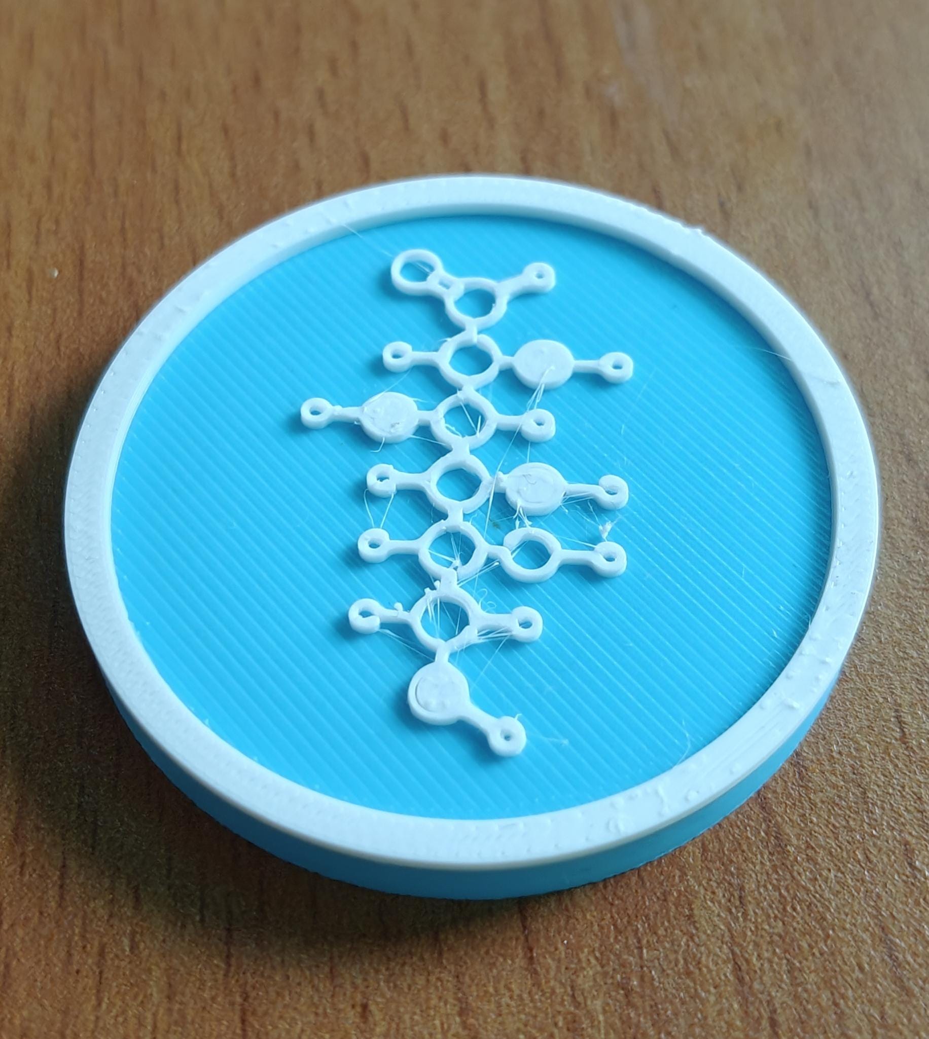 Glucose Molecule Coasters | Heat-Resistant PETG Science Gift (Pack of 5)