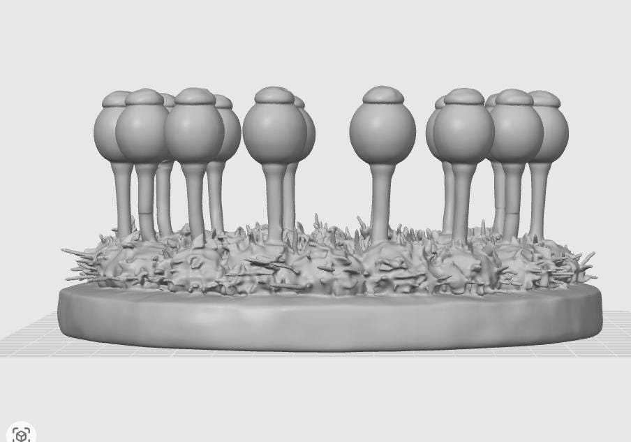 Pilobolus crystallinus Dung Cannon Model | Rare Fungal Sculpture | Professional Mycology Decor | Unique Science Gift
