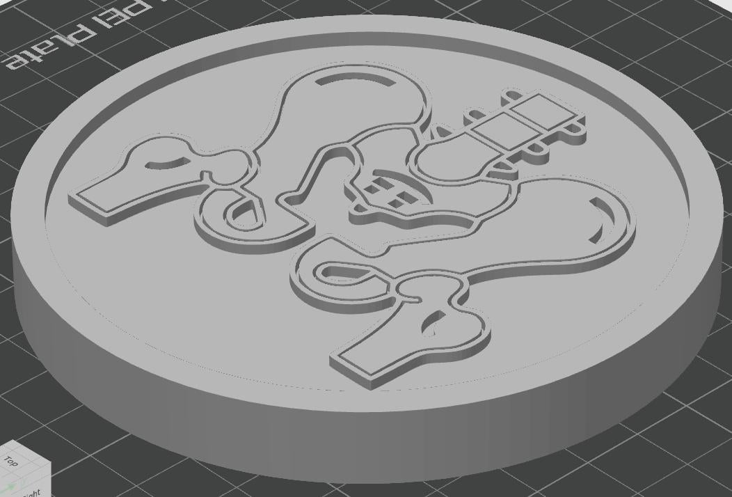 Pelvis Bone Coaster Set | Pack of 5 | 100mm Heat-Resistant PETG