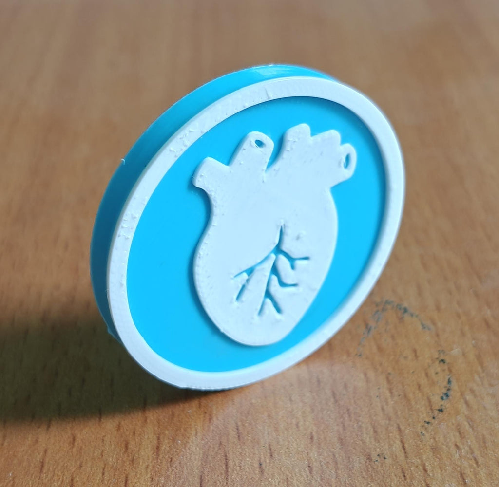 Anatomical Heart Coaster Set | Pack of 5 | 100mm Heat-Resistant PETG