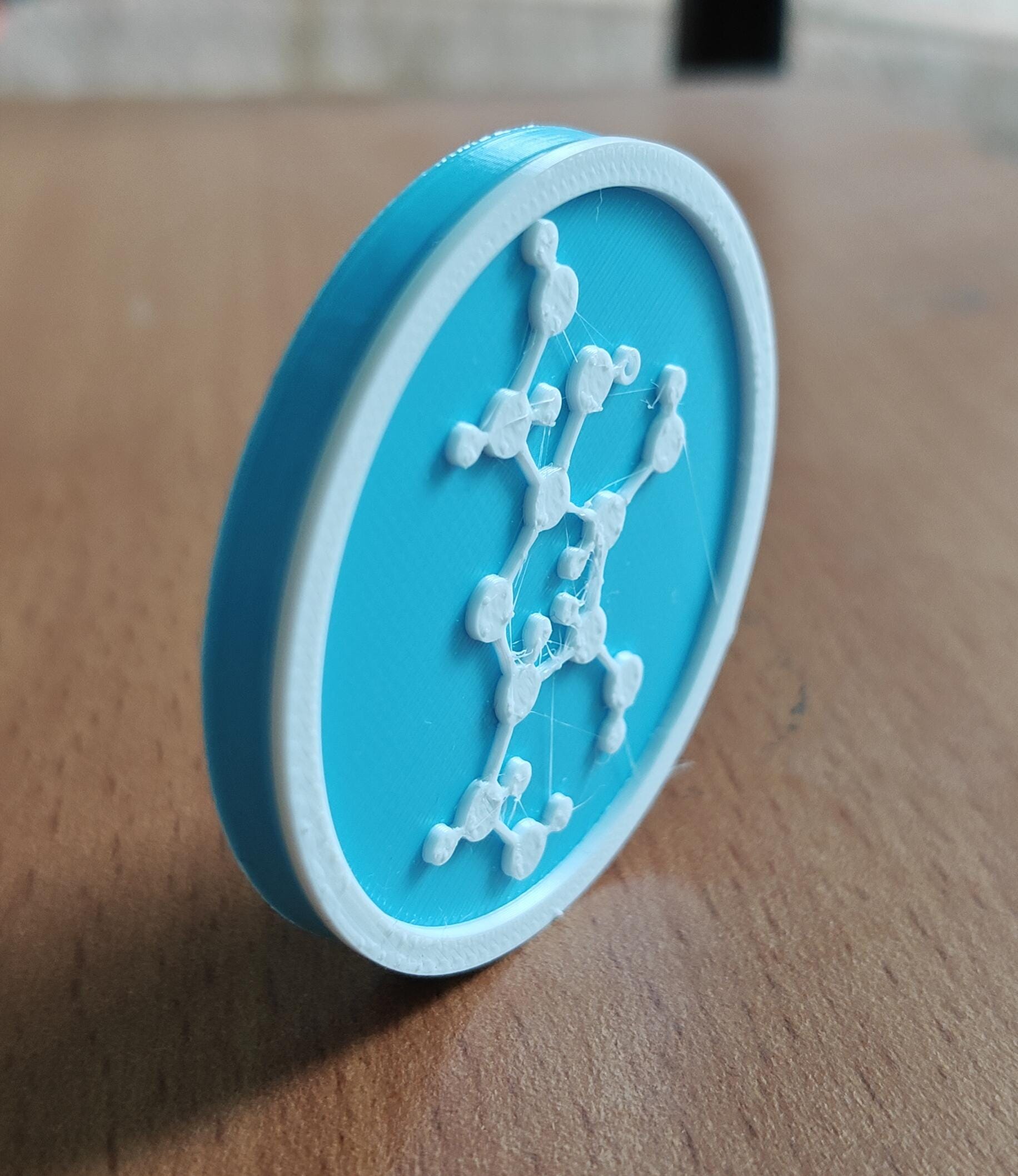 Fructose Molecule Coasters | PETG Science Decor, Pack of 5