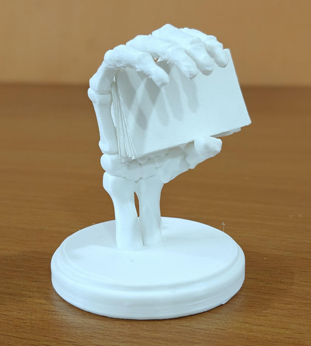 Skeleton Hand Business Card Holder | Anatomical Desk Decor, PETG/PLA+