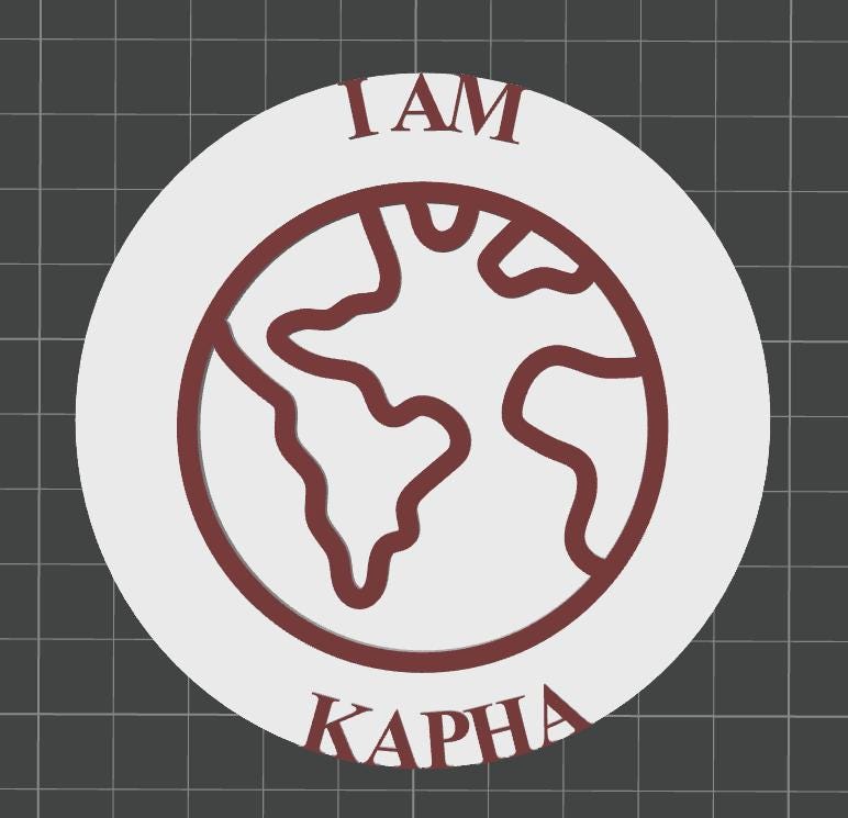 Custom Ayurvedic "Kapha Prakriti" Dual-Tone Badge | Wellness Professional ID Accessory | Personalized Dosha Personality Gift