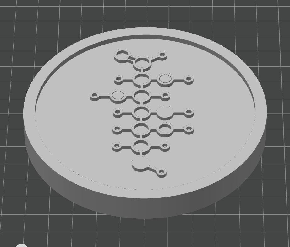 Glucose Molecule Coasters | Heat-Resistant PETG Science Gift (Pack of 5)