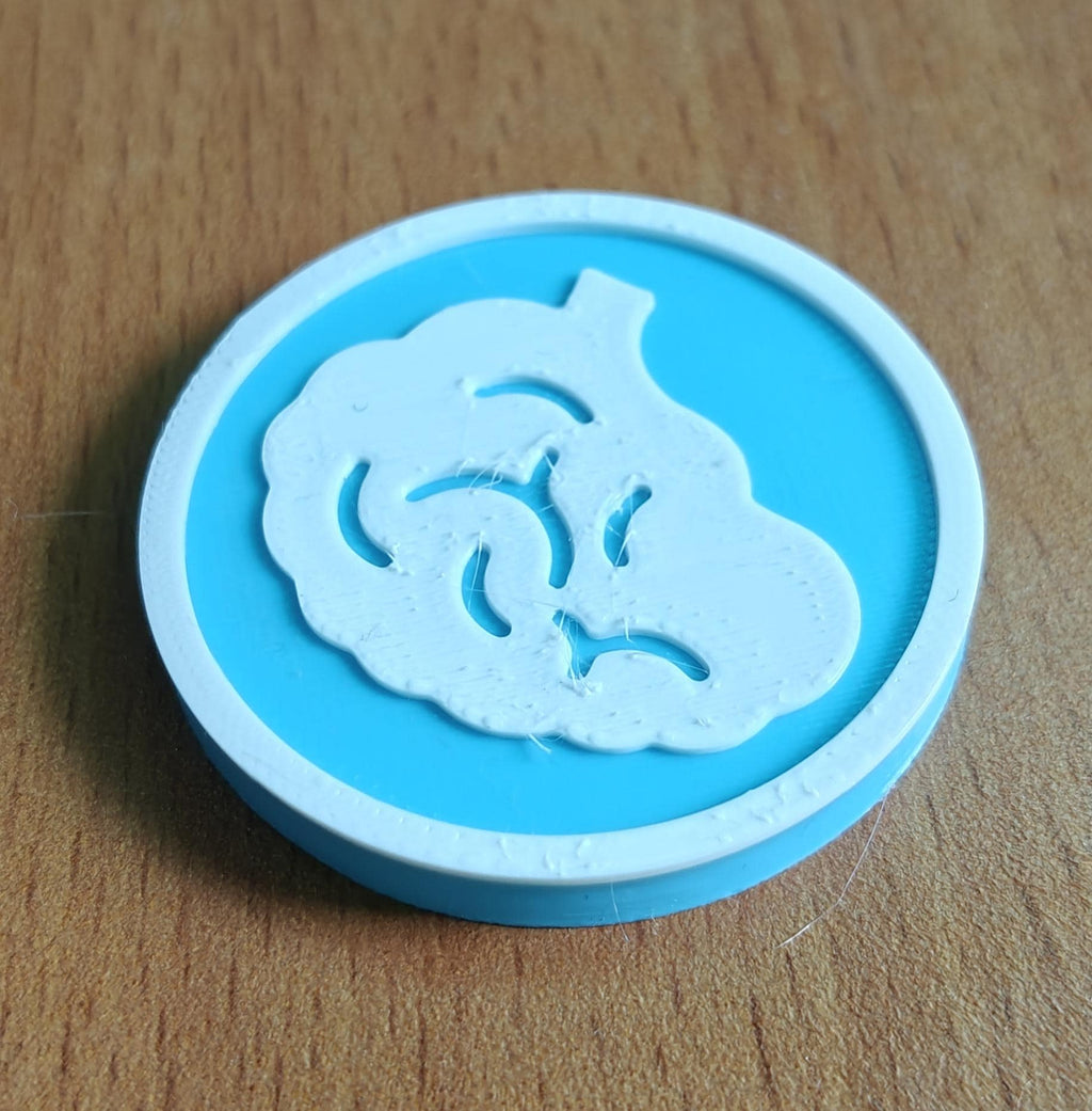 Brain Coaster Set | Pack of 5 | 100mm Heat-Resistant PETG