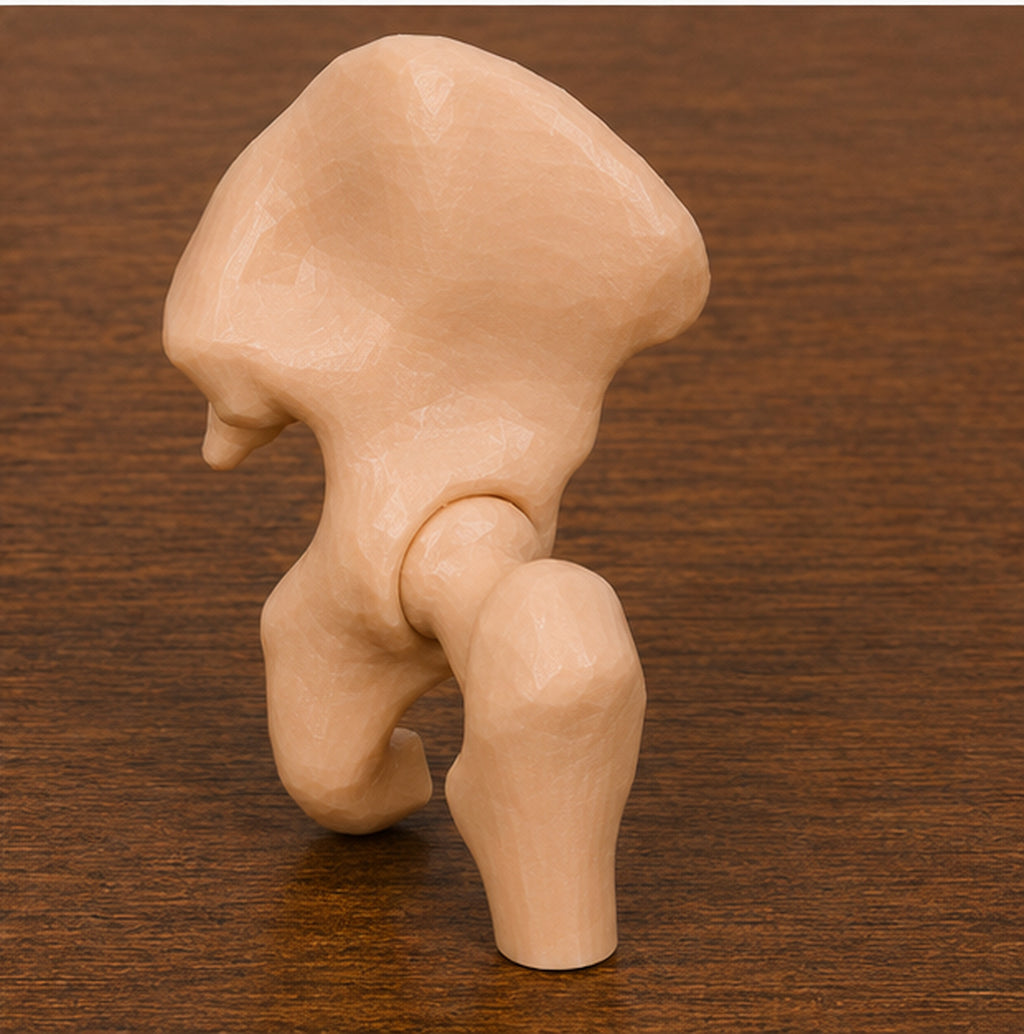Anatomical Human Hip Joint Model | Rigid Femoral Head and Acetabulum | Orthopedic Surgery & Physical Therapy Display | 175mm or 245mm