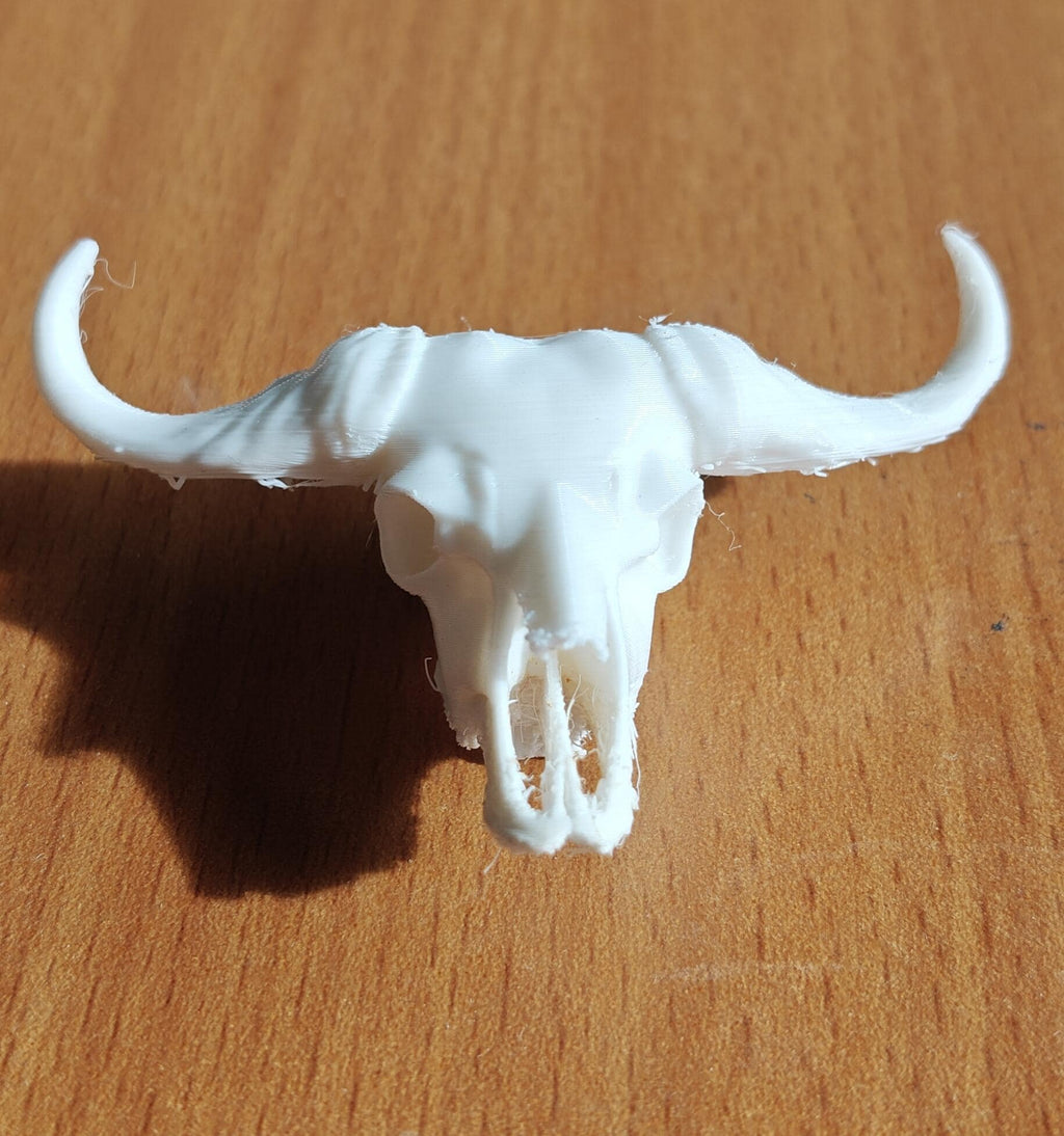 Buffalo Skull Sculpture | American Bison Skeletal Decor (175mm or 250mm)