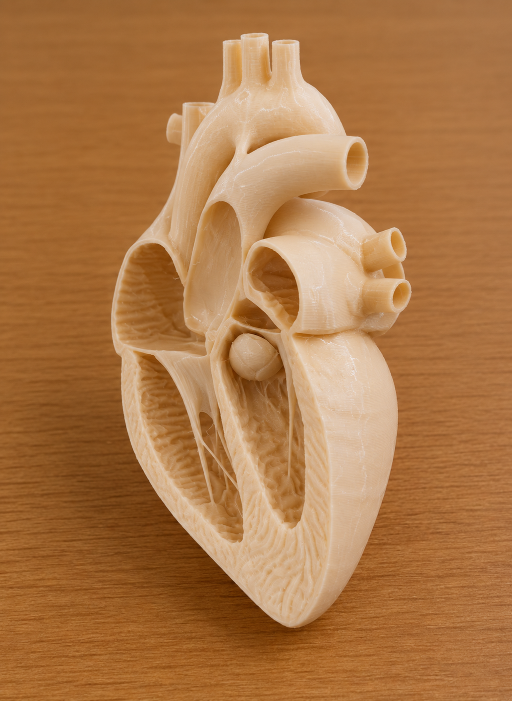 Anatomical Cross-Sectional Human Heart Model | Cardiac Internal Chamber Display | Cardiology & Cardiothoracic Surgery Consultation Prop